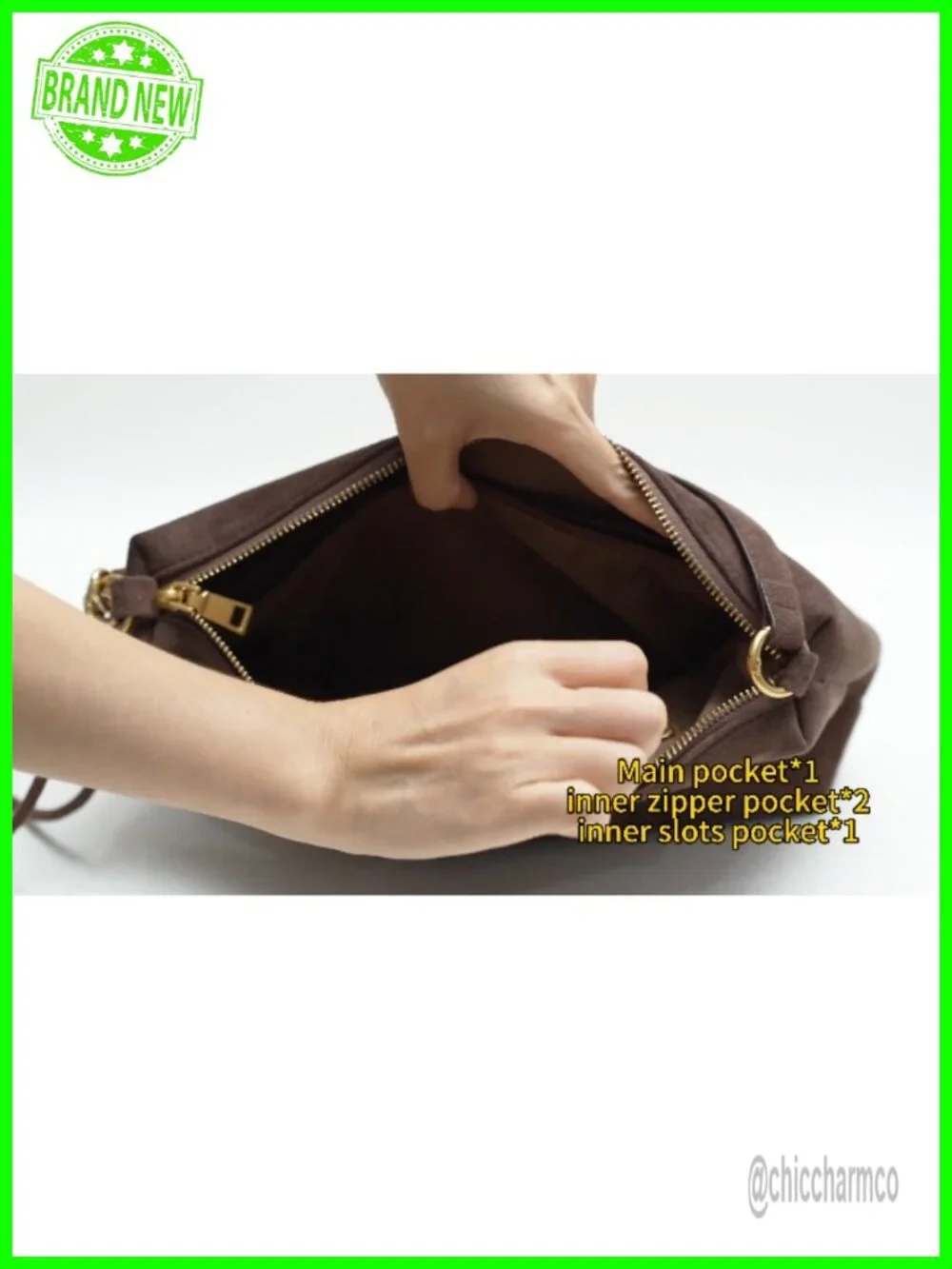 Faux Suede Hobo Bag with Adjustable Strap, Lightweight, Zipper Closure,